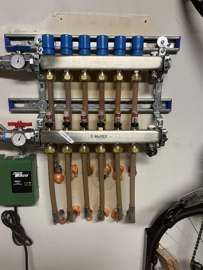 Plumber performing Gas Leak Detection at a residential property in Tremonton